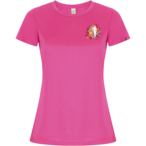 Imola Sport T-Shirt Für Damen , pink fluor, Interlock Strick 47% Recyceltes Polyester, 53% Polyester, 135 g/m2, XL, , Bild 2