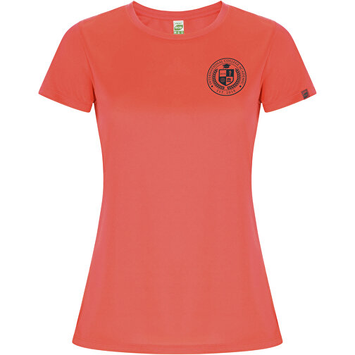 Imola Sport T-Shirt Für Damen , fluor coral, Interlock Strick 50% Recyceltes Polyester, 50% Polyester, 135 g/m2, 2XL, , Bild 2