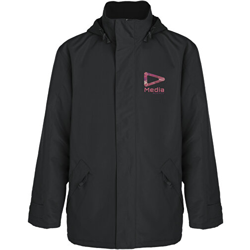 Europa Isolierte Jacke Unisex , dark lead, Woven 100% Polyester, 400 g/m2, Lining, Woven 100% Polyester, L, , Bild 2