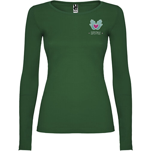 Extreme Langarmshirt Für Damen , dunkelgrün, Single jersey Strick 100% Baumwolle, 160 g/m2, XL, , Bild 2