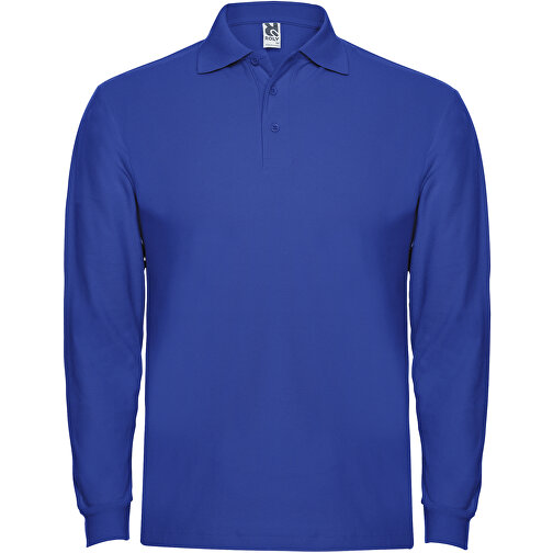 Estrella Langarm Poloshirt Für Herren , royal, Piqué Strick 100% Baumwolle, 220 g/m2, 2XL, , Bild 1