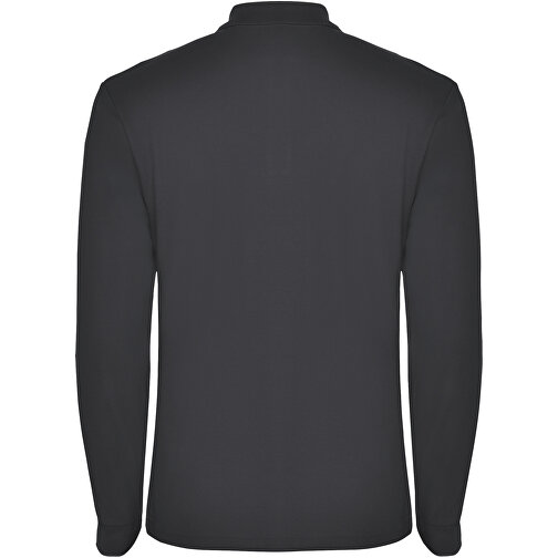 Estrella Langarm Poloshirt Für Herren , dark lead, Piqué Strick 100% Baumwolle, 220 g/m2, 2XL, , Bild 3