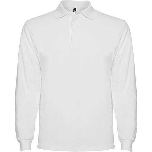 Estrella Langarm Poloshirt Für Herren , weiß, Piqué Strick 100% Baumwolle, 220 g/m2, 3XL, , Bild 1