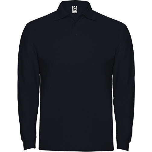 Estrella Langarm Poloshirt Für Herren , navy blue, Piqué Strick 100% Baumwolle, 220 g/m2, 2XL, , Bild 1