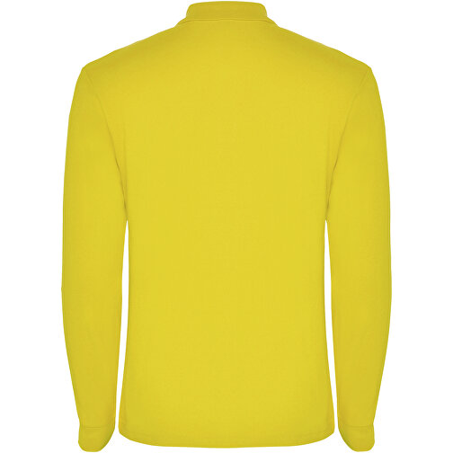 Estrella Langarm Poloshirt Für Herren , gelb, Piqué Strick 100% Baumwolle, 220 g/m2, 3XL, , Bild 3