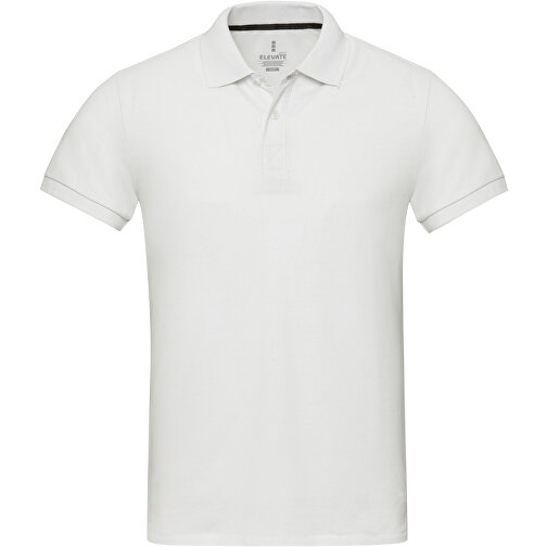 Emerald Aware™ Polo Unisex Aus Recyceltem Material , weiß, Piqué Strick 50% Recyclingbaumwolle, 50% Recyceltes Polyester, 200 g/m2, 2XL, , Bild 3