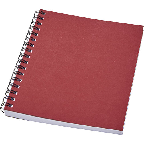 Desk-Mate® A6 Farbiges Recyceltes Notizbuch Mit Spiralbindung , rot, Recyceltes Papier, Karton, 14,80cm x 0,50cm x 10,50cm (Länge x Höhe x Breite), Bild 1