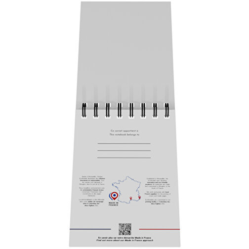 EcoNotebook NA6 Wiederverwendbares Notizbuch Mit Standardcover , weiß, Recyceltes Papier, Recycelter Karton, Metall, 19,00cm x 14,50cm (Länge x Breite), Bild 6