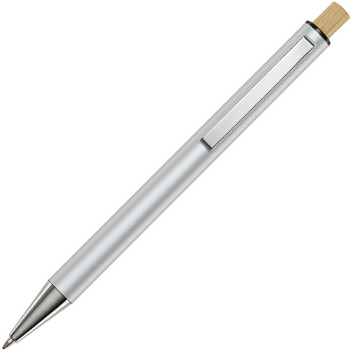 Cyrus Kugelschreiber Aus Recyceltem Aluminium , silber, Recycled Aluminium, 13,90cm (Länge), Bild 1
