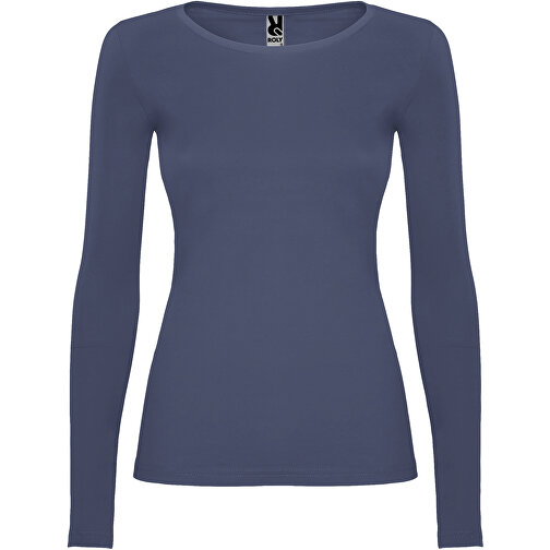 Extreme Langarmshirt Für Damen , blue denim, Single jersey Strick 100% Baumwolle, 160 g/m2, S, , Bild 1