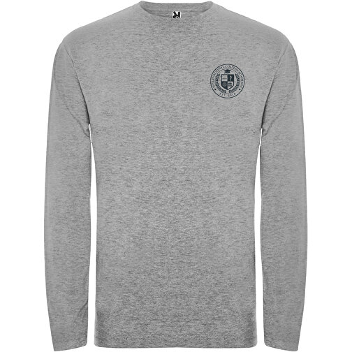 Extreme Langarmshirt Für Herren , marl grey, Single jersey Strick 85% Baumwolle, 15% Viskose, 160 g/m2, XL, , Bild 2