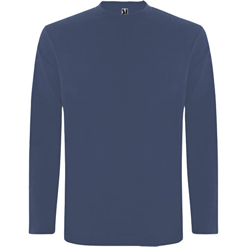 Extreme Langarmshirt Für Herren , blue denim, Single jersey Strick 100% Baumwolle, 160 g/m2, S, , Bild 1