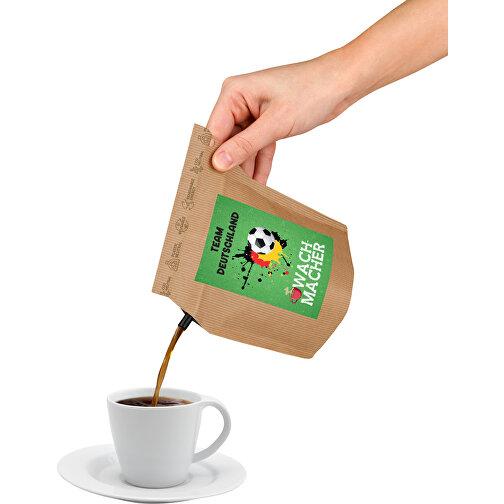 EM-lagkaffe til oppvåkning, gjenbrukbar pose med Fairtrade-kaffe, til fotball-EM-laget Tyskland, Bilde 2