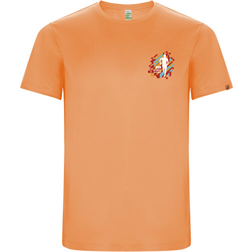 Imola Sport T-Shirt Für Herren , fluor orange, Interlock Strick 50% Recyceltes Polyester, 50% Polyester, 135 g/m2, S, , Bild 2