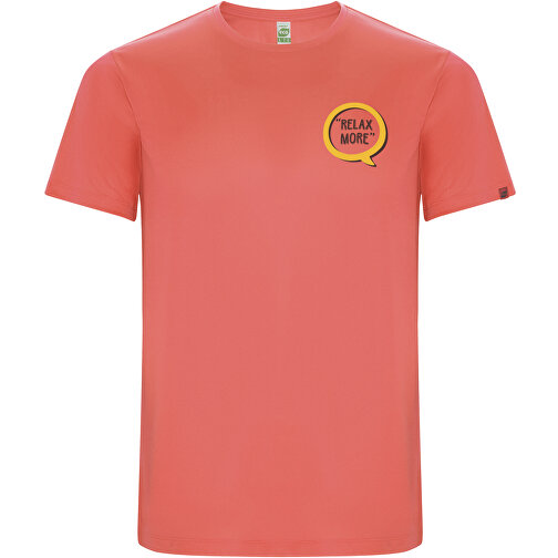 Imola Sport T-Shirt Für Herren , fluor coral, Interlock Strick 50% Recyceltes Polyester, 50% Polyester, 135 g/m2, S, , Bild 2
