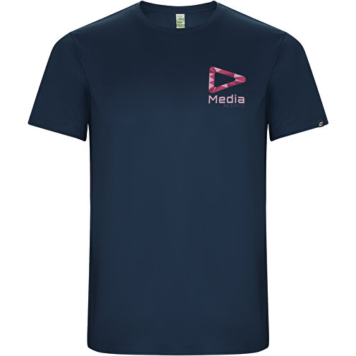 Imola Sport T-Shirt Für Herren , navy blue, Interlock Strick 50% Recyceltes Polyester, 50% Polyester, 135 g/m2, S, , Bild 2