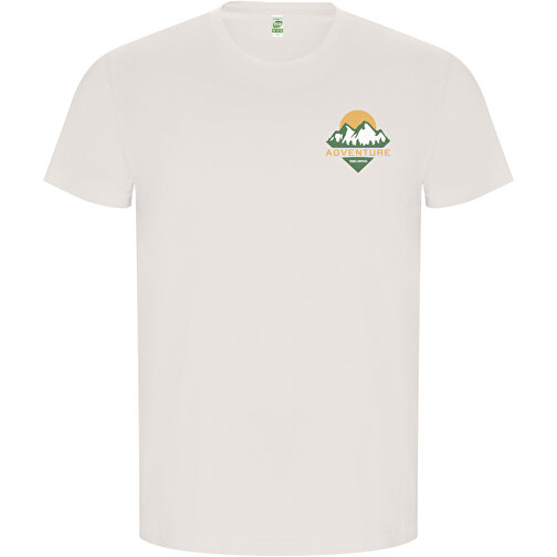 Golden T-Shirt Für Herren , vintage white, Single jersey Strick 100% Bio Baumwolle, 160 g/m2, 3XL, , Bild 2