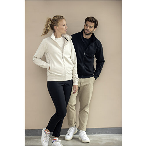 Galena Sweatjacke Aus Recyceltem Material Unisex , oatmeal, Strick 50% Recyclingbaumwolle, 50% Recyceltes Polyester, 320 g/m2, L, , Bild 5
