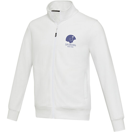 Galena Aware™ Sweatjacke Aus Recyceltem Material Unisex , weiss, Strick 50% Recyclingbaumwolle, 50% Recyceltes Polyester, 320 g/m2, 3XL, , Bild 2