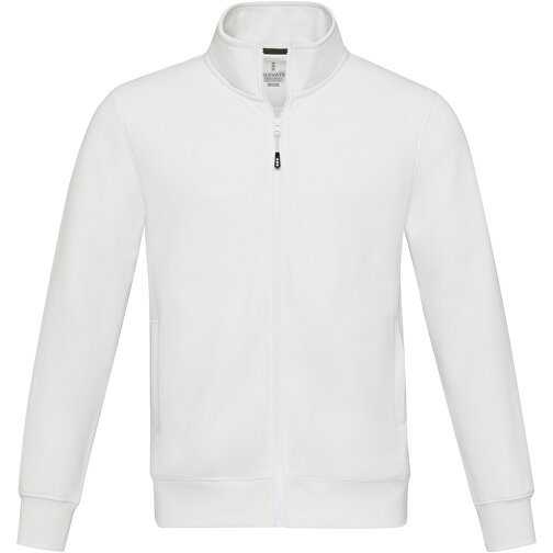 Galena Sweatjacke Aus Recyceltem Material Unisex , weiss, Strick 50% Recyclingbaumwolle, 50% Recyceltes Polyester, 320 g/m2, L, , Bild 3