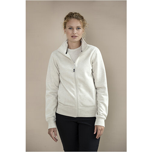 Galena Sweatjacke Aus Recyceltem Material Unisex , weiss, Strick 50% Recyclingbaumwolle, 50% Recyceltes Polyester, 320 g/m2, L, , Bild 8