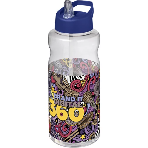 Bouteille de sport H2O Active® Big Base de 1 litre avec couvercle à bec verseur, Image 2