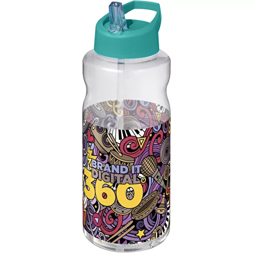 Bouteille de sport H2O Active® Big Base de 1 litre avec couvercle à bec verseur, Image 2