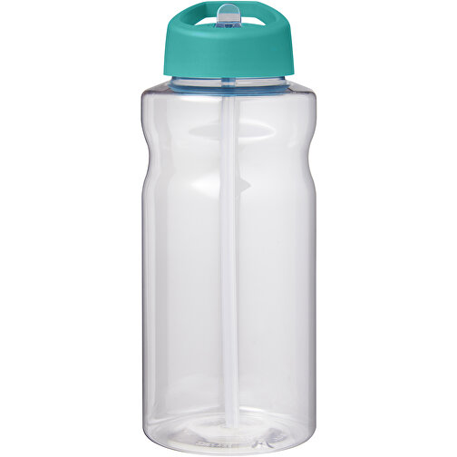 H2O Active® Big Base 1L Sportflasche Mit Ausgussdeckel , aquablau, PET Kunststoff, 72% PP Kunststoff, 17% SAN Kunststoff, 11% PE Kunststoff, 21,80cm (Höhe), Bild 3