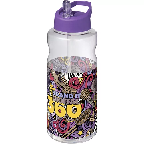 Bouteille de sport H2O Active® Big Base de 1 litre avec couvercle à bec verseur, Image 2