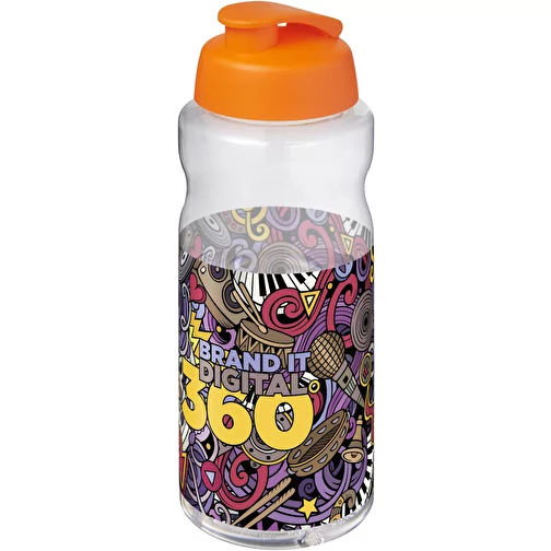 Bouteille de sport H2O Active® Base Pure de 1 L à couvercle rabattable, Image 2