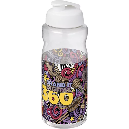Bouteille de sport H2O Active® Base Pure de 1 L à couvercle rabattable, Image 2