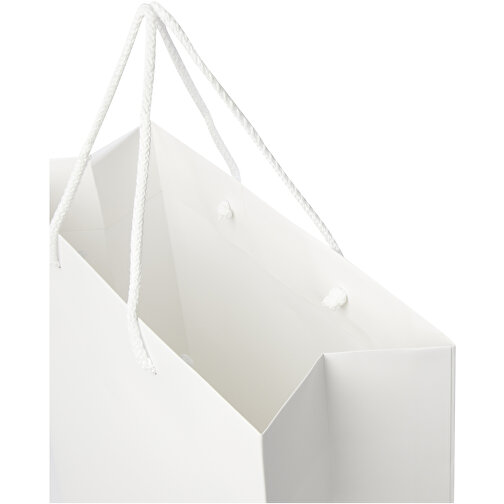Ręcznie robiona torba z papieru integra z plastikowymi uchwytami – XL, Obraz 6