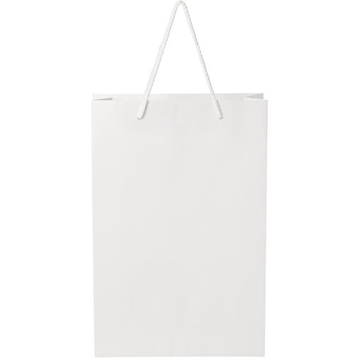 Bolsa de papel integra 170 g/m2 hecha a mano con asas de plástico, grande, Imagen 3