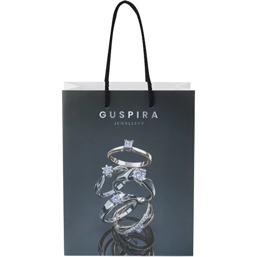 Sac en papier 170 g/m2 intégra fait à la main avec poignées en plastique, taille moyenne, Image 2