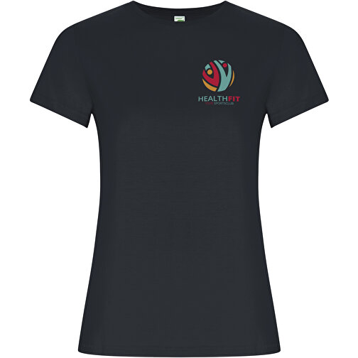Golden T-Shirt Für Damen , ebony, Single jersey Strick 100% Bio Baumwolle, 160 g/m2, M, , Bild 2