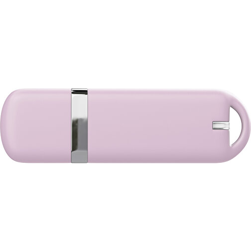 USB-Stick StylishDrive 2.0 , zartrosa MB , 1 GB , Gummiplastik, Kunststoff MB , 6,20cm x 0,75cm x 2,00cm (Länge x Höhe x Breite), Bild 2