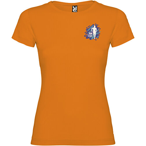 Jamaika T-Shirt Für Damen , orange, Single jersey Strick 100% Baumwolle, 155 g/m2, M, , Bild 2