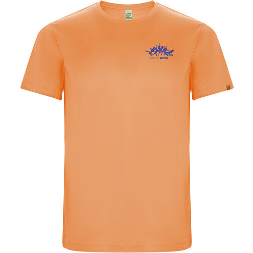 Imola Sport T-Shirt Für Kinder , fluor orange, Interlock Strick 47% Recyceltes Polyester, 53% Polyester, 135 g/m2, 8, , Bild 2