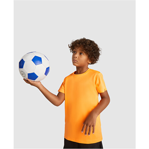 Imola Sport T-Shirt Für Kinder , fluor orange, Interlock Strick 47% Recyceltes Polyester, 53% Polyester, 135 g/m2, 8, , Bild 4