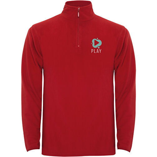 Himalaya 1/4 Zip - Fleecepullover Für Herren , rot, Microfleece 100% Polyester, 155 g/m2, M, , Bild 2