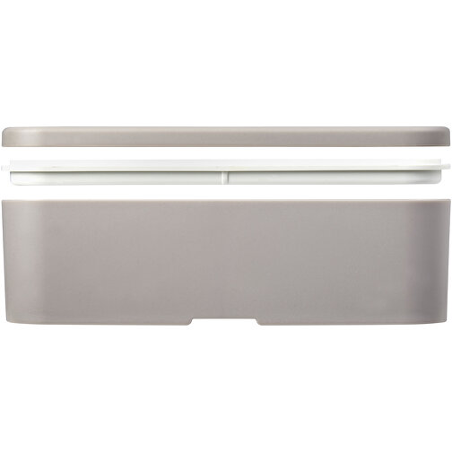 MIYO Renew Lunchbox , kieselgrau / weiß, 75% PP Kunststoff, 25% Zuckerrohr Biokunststoff, 18,00cm x 6,00cm x 11,00cm (Länge x Höhe x Breite), Bild 6