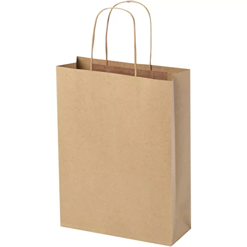 Sac en papier Kraft 120 g/m2 avec poignées torsadées, taille moyenne, Image 4