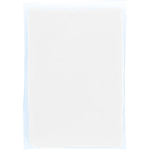 Mayan Regenponcho Mit Aufbewahrungstasche Aus Recyceltem Kunststoff , weiß, Recycelter Kunststoff, 10,00cm x 0,50cm x 15,00cm (Länge x Höhe x Breite), Bild 4