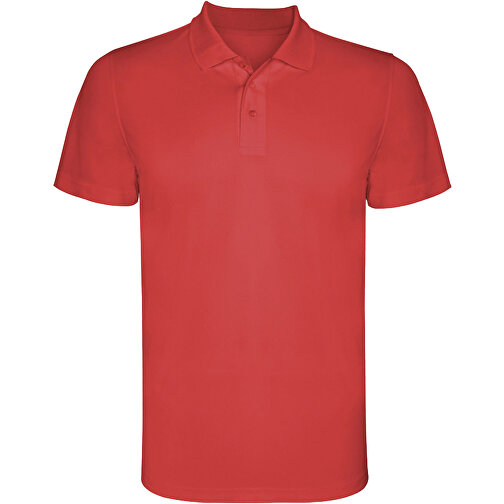 Monzha Sport Poloshirt Für Herren , rot, Piqué Strick 100% Polyester, 150 g/m2, 2XL, , Bild 1