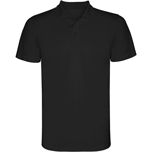 Monzha Sport Poloshirt Für Herren , schwarz, Piqué Strick 100% Polyester, 150 g/m2, 3XL, , Bild 1