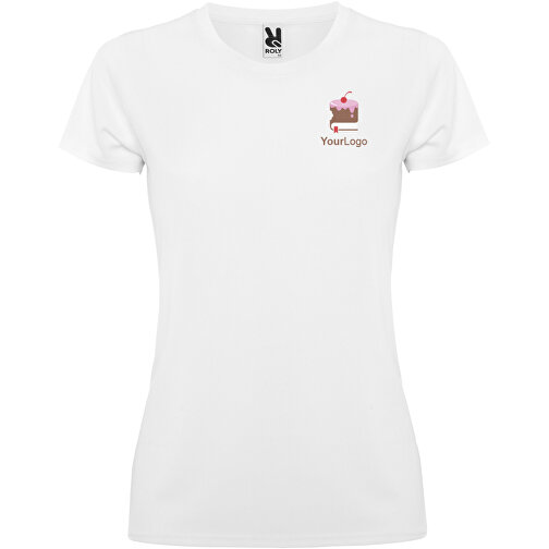 Montecarlo Sport T-Shirt Für Damen , weiß, Piqué Strick 100% Polyester, 150 g/m2, XL, , Bild 2