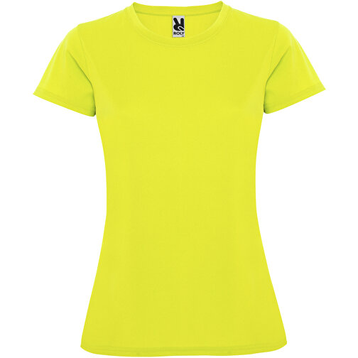 Montecarlo Sport T-Shirt Für Damen , fluor yellow, Piqué Strick 100% Polyester, 150 g/m2, 2XL, , Bild 1