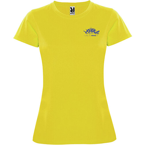 Montecarlo Sport T-Shirt Für Damen , gelb, Piqué Strick 100% Polyester, 150 g/m2, M, , Bild 2