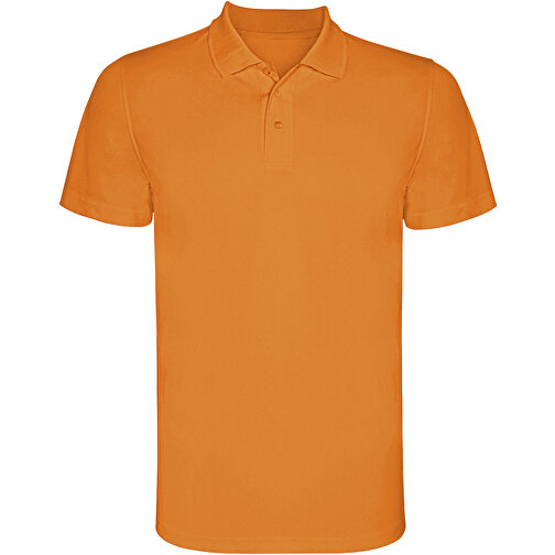 Monzha Sport Poloshirt Für Herren , fluor orange, Piqué Strick 100% Polyester, 150 g/m2, XL, , Bild 1