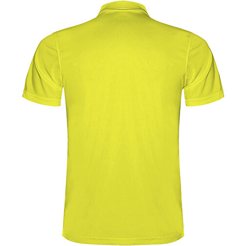Monzha Sport Poloshirt Für Herren , fluor yellow, Piqué Strick 100% Polyester, 150 g/m2, M, , Bild 3